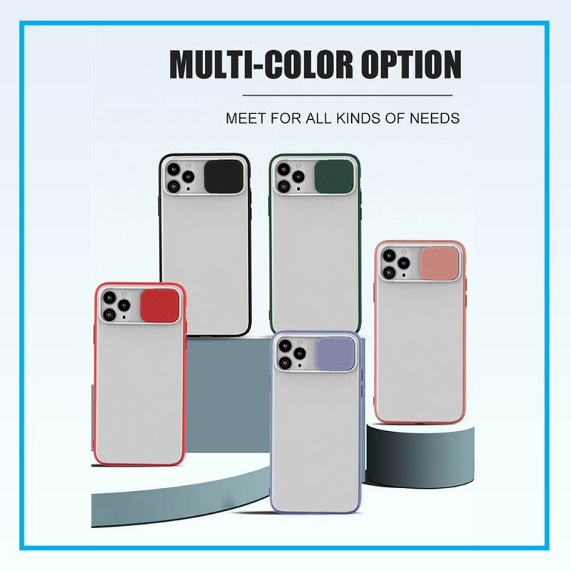 Fulvit for Sliding Camera Cover Design TPU Protective Case for iPhone 11 Pro Color : Sky Blue 